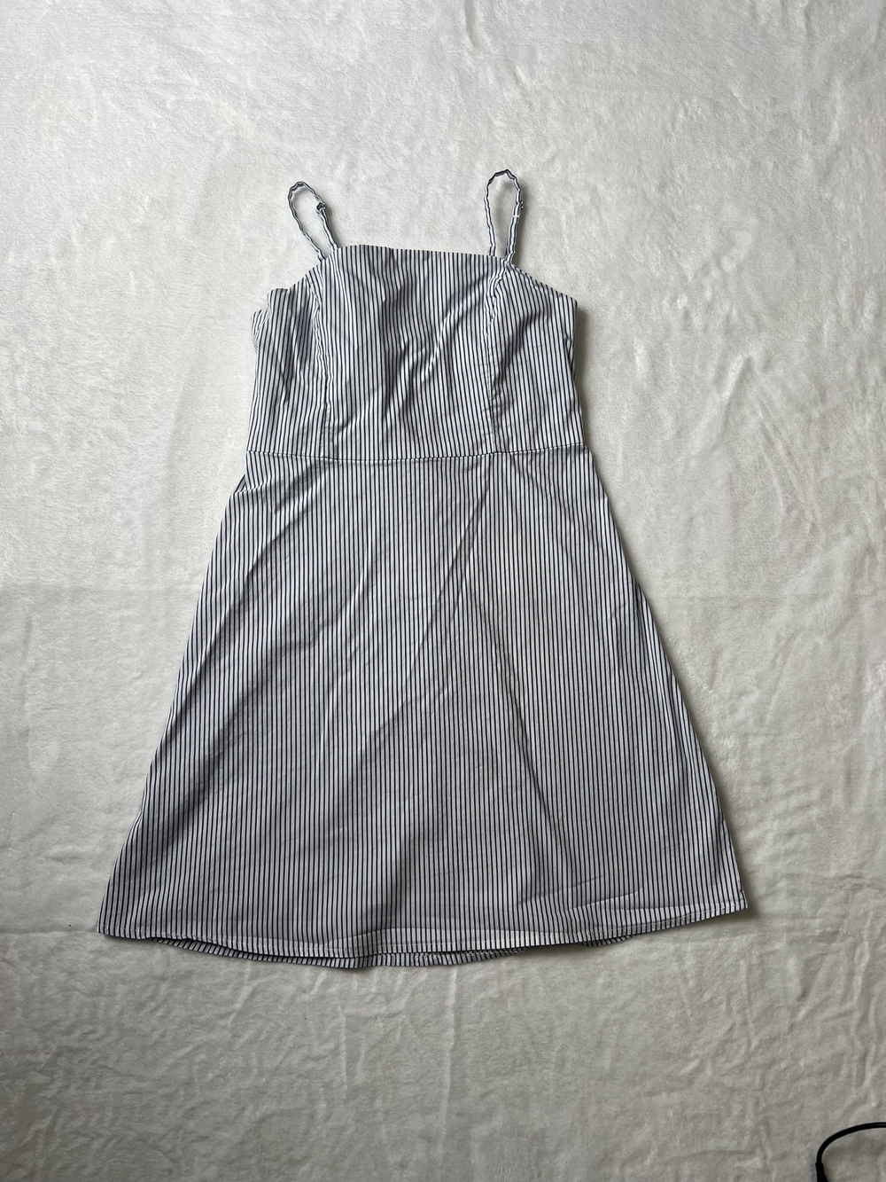 Kimchi Blue Urban Outfitters Blue White Striped Mini Sundress Small A-Line